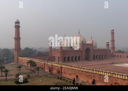 Die Badshahi Moschee, Lahore, Punjab, Pakistan Stockfoto