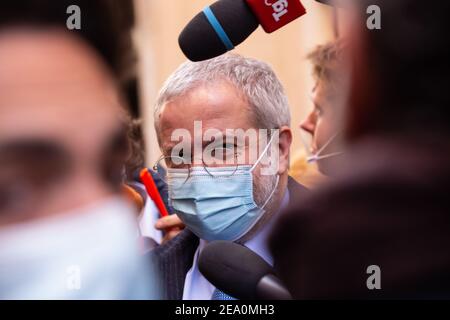 Rom, Italien. Februar 2021, 06th. Claudio Borghi, Stellvertreter von Lega (Foto: Matteo Nardone/Pacific Press) Quelle: Pacific Press Media Production Corp./Alamy Live News Stockfoto