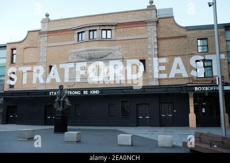 LONDON - 21st. JULI 2020: Stratford East Theatre Royal Stockfoto