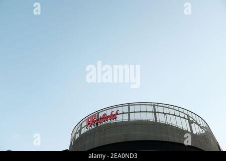 LONDON - 21st. JULI 2020: Stratford Westfield Shopping Centre Stockfoto