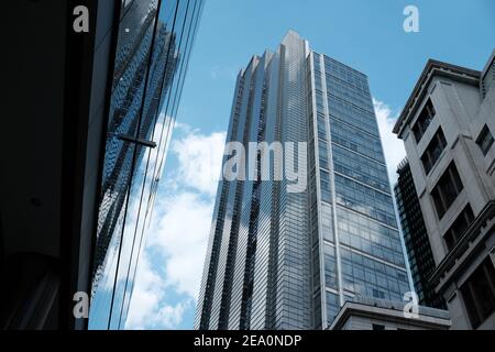 LONDON - 21st. JULI 2020: Heron Tower in Bishopsgate Stockfoto