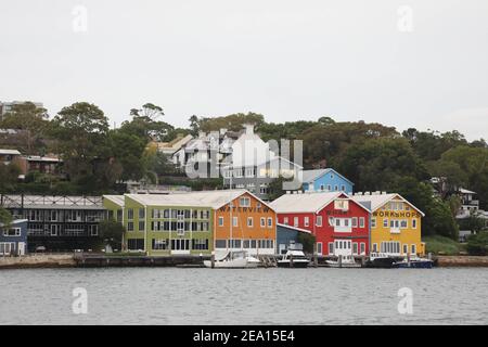 Waterview Wharf Workshops, Balmain East, Sydney, NSW, Australien. Stockfoto