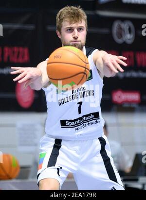 Karlsruhe, Deutschland. 03rd Mai 2021. Einzelaktion, Nils Maisel ausschneiden (Wizards). GES./Basketball/Pro B: KIT Arvato College Wizards - Dresden Titans, 02/07/2021 Quelle: dpa/Alamy Live News Stockfoto