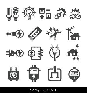 Elektrisches, elektronisches Symbol Stock Vektor