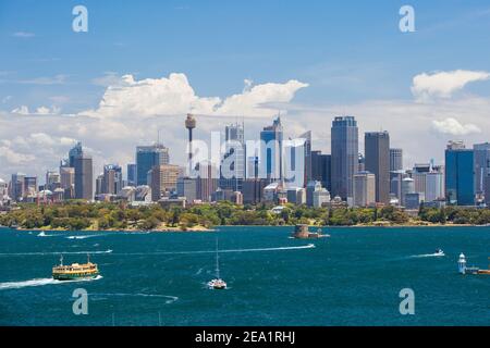 Sydney Harbour vom Taronga Zoo in Australien Stockfoto
