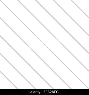 Gestreiftes Nahtloses Muster mit diagonalen dünnen grauen Linien. Stock Vektor