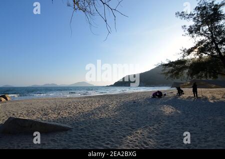 Lo Kei Wan (籮箕灣), eine Bucht und Strand in Lantau South Country Park, Lantau Island, New Territories, Hong Kong Stockfoto