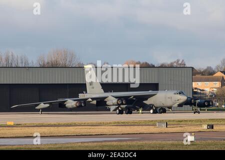 61-0001 Boeing B-52H Stratofortress der United States Air Force Bei RAF Fairford Dezember 2020 Stockfoto