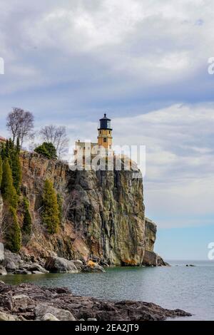 Split Rock Leuchtturm am Lake Superior Stockfoto