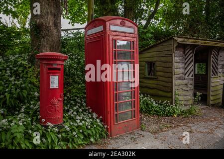 Elsted Village, eingebettet in den South Downs zwischen Midhurst und Petersfield, West Sussex, England, Großbritannien Stockfoto