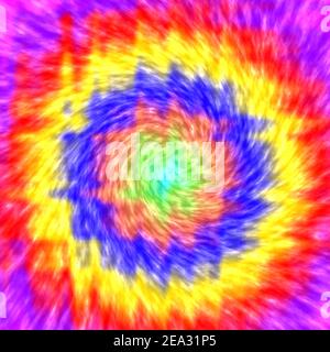 Kreative helle abstrakte Hintergrund, trendige Runde Regenbogen-Muster, Krawatte Farbstoff-Design Stockfoto