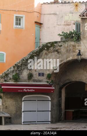 Alte Wäscherei - Landschaft, Mimosen, Blumen - Saint Tropez, Frankreich - 07. Februar 2021 - #ilonabarnabiphotonews Stockfoto