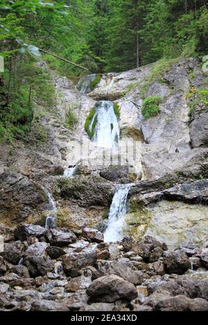 Wasserfälle im Pieninsky Nationalpark, Polen Stockfoto