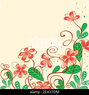 Abstrakte spring flower Pattern für Design als Hintergrund Stock Vektor