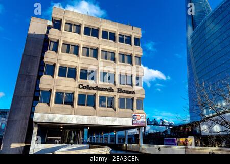 1970s brutalistischer Büroblock Colechurch House vom Architekten E G Chandler in London Bridge, London, UK Stockfoto