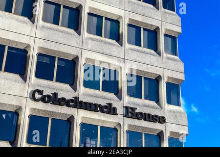 1970s brutalistischer Büroblock Colechurch House vom Architekten E G Chandler in London Bridge, London, UK Stockfoto