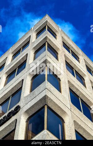 1970s brutalistischer Büroblock Colechurch House vom Architekten E G Chandler in London Bridge, London, UK Stockfoto