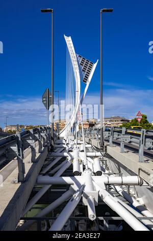 Ponte Flaiano, Pescara, Italien Stockfoto