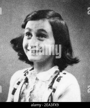 ANNE FRANK (1929-1945) deutsch-holländische Tagebuchschreiberin und Holocaust-Opfer, fotografiert 1942 Stockfoto