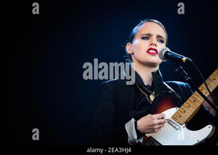 Anna Calvi am Ende des Road Festivals 2012 Stockfoto