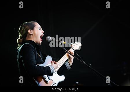 Anna Calvi am Ende des Road Festivals 2012 Stockfoto