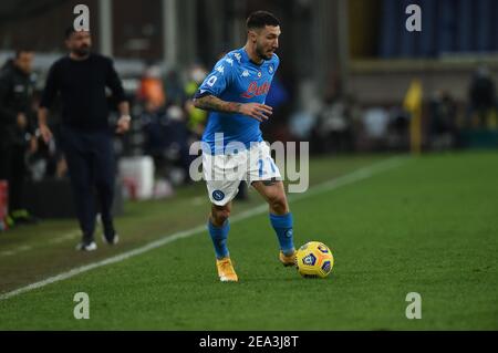 Genua, Italien. Februar 2021, 6th. Genua, Italien, Luigi Ferraris Stadion, 06. Februar 2021, Matteo Politano (Napoli) während Genua CFC vs SSC Napoli - Italienische Fußball Serie A Spiel Kredit: Danilo Vigo/LPS/ZUMA Wire/Alamy Live News Stockfoto