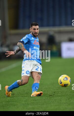 Genua, Italien. Februar 2021, 6th. Genua, Italien, Luigi Ferraris Stadion, 06. Februar 2021, Matteo Politano (Napoli) während Genua CFC vs SSC Napoli - Italienische Fußball Serie A Spiel Kredit: Danilo Vigo/LPS/ZUMA Wire/Alamy Live News Stockfoto