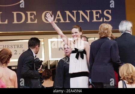 Hilary Swank nimmt am 21. Mai 2005 an der Abschlussfeier der Internationalen Filmfestspiele von Cannes 58th in Cannes, Frankreich, Teil. Foto von Hahn-Nebinger-Klein/ABACA. Stockfoto