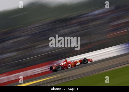 Der deutsche Fahrer Ralf Schumacher von Toyota beim britischen Formel 1 Grand Prix in Silverstone, Großbritannien, 10. Juli 2005. Er gewann das Rennen. Foto von Thierry Gromik/CAMELEON/ABACAPRESS.COM Stockfoto