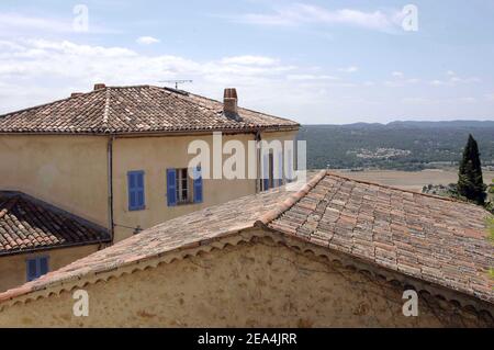 Illustration von Fayence, Frankreich am 10. Juli 2005, wo Angelina Jolie und Brad Pitt ein Haus kaufen sollen. Foto von ABACAPRESS.COM. Stockfoto