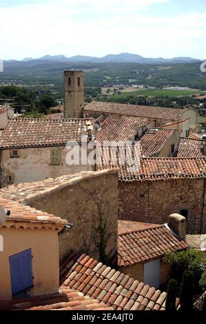 Illustration von Fayence, Frankreich am 10. Juli 2005, wo Angelina Jolie und Brad Pitt ein Haus kaufen sollen. Foto von ABACAPRESS.COM. Stockfoto
