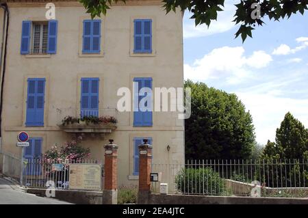 Illustration von Fayence, Frankreich am 10. Juli 2005, wo Angelina Jolie und Brad Pitt ein Haus kaufen sollen. Foto von ABACAPRESS.COM. Stockfoto