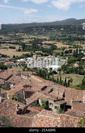 Illustration von Fayence, Frankreich am 10. Juli 2005, wo Angelina Jolie und Brad Pitt ein Haus kaufen sollen. Foto von ABACAPRESS.COM. Stockfoto