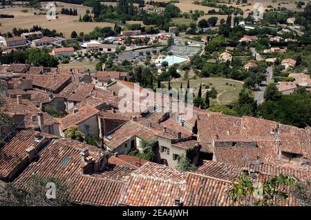 Illustration von Fayence, Frankreich am 10. Juli 2005, wo Angelina Jolie und Brad Pitt ein Haus kaufen sollen. Foto von ABACAPRESS.COM. Stockfoto