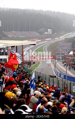 Gesamtansicht während des Formel 1 Grand Prix von Belgien auf der Strecke von Spa Francorchamps, am 11. September 2005. Foto von Thierry Gromik/ABACAPRESS.COM Stockfoto