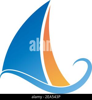 Kreuzfahrtschiff Logo Symbol Design Vorlage Vektor Illustration Stock Vektor