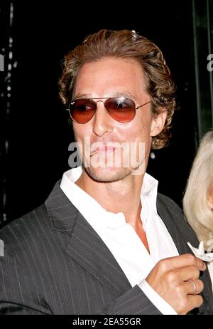 Matthew McConaughey nimmt an der Premiere von "Two for the Money" in Los Angeles Teil, die am 26. September 2005 an der Academy of Motion Picture Arts and Sciences Theatre in Beverly Hills, CA, USA, stattfand. Foto von Baxter/ABACAPRESS.COM Stockfoto