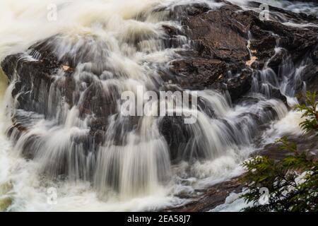 Egan Chutes Conservation Area Bancroft Ontario Kanada im Winter Stockfoto