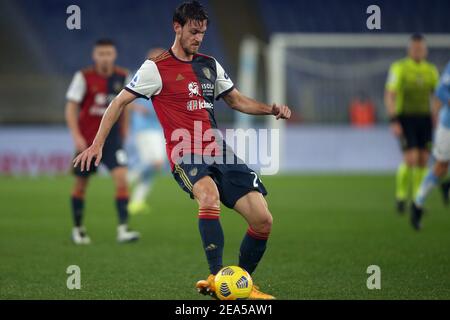 2/7/2021 - ROM, Italien. Februar 2021, 07th. RUGANI in Aktion während der italienischen Serie A Liga 2021 Fußballspiel zwischen SS LAZIO gegen CAGLIARI, im Olympiastadion in Rom (Foto von IPA/Sipa USA) Quelle: SIPA USA/Alamy Live News Stockfoto