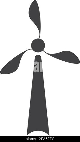 Turbine Windmühle Energie Symbol Vektor Illustration Design - Vektor Stock Vektor