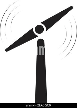 Turbine Windmühle Energie Symbol Vektor Illustration Design - Vektor Stock Vektor
