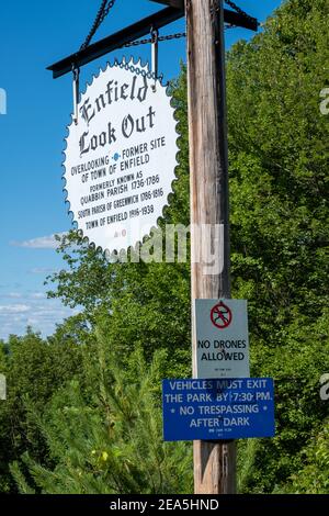 Der Enfield Lookout am Quabbin Reservoir, Massachusetts Stockfoto