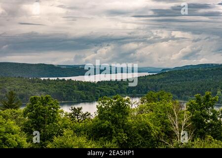 Der Enfield Lookout am Quabbin Reservoir, Massachusetts Stockfoto