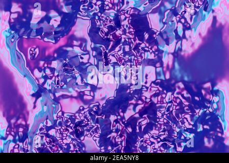 3D Illustration Muster aus rosa, lila und blauen Farben. Geometrischer Hintergrund, Webmuster. Stockfoto