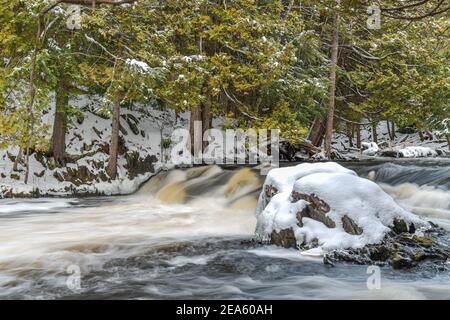 Cordova Falls Conservation Area Crowe River Cordova Lake Peterborough County Ontario, Kanada Stockfoto