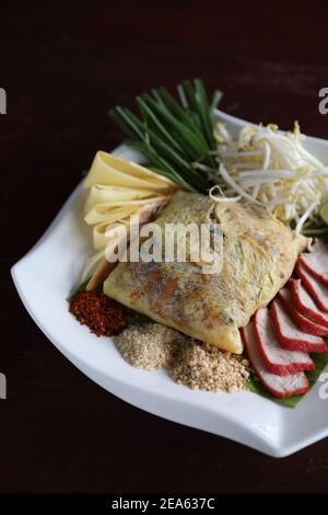 Lokale Thai Food padthai gebratene Nudel Stockfoto