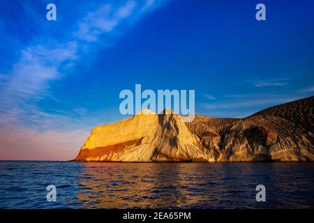 Socorro San Benedicto Insel und Vulkan früher Isla de los Innocentes drittgrößte der Revillagigedo-Inseln, im Pazifischen Ozean gelegen. Stockfoto