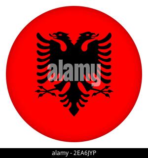 Flagge Jamaikas rund Symbol, Abzeichen oder Knopf. Jamaikanisches nationales Symbol. Vorlagendesign, Vektorgrafik. Stock Vektor