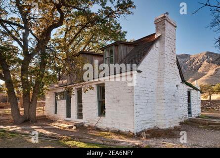 Frijole Ranch Geschichtsmuseum im Guadalupe Mountains National Park, Texas, USA Stockfoto