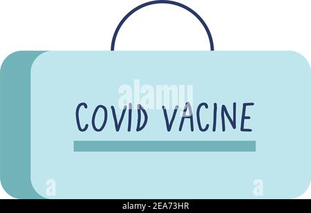 Covid19 Virus Impfstoffe Fläschchen Verpackung Box Vektor Illustration Design Stock Vektor
